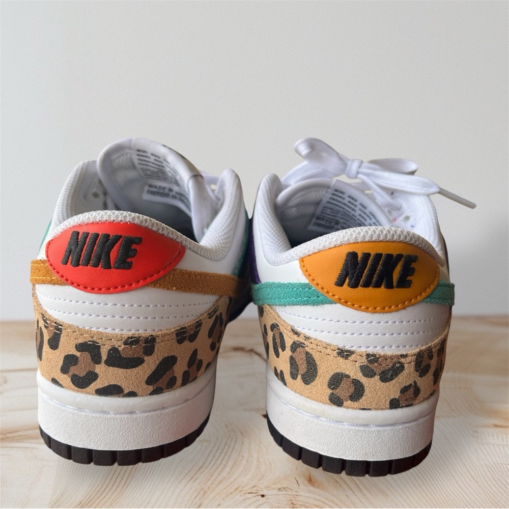 Deadstock Nike Womens Dunk Low SE "Safari Mix" Box Animal Patchwork Wm 8 Men 6.5 - Picture 6 of 10